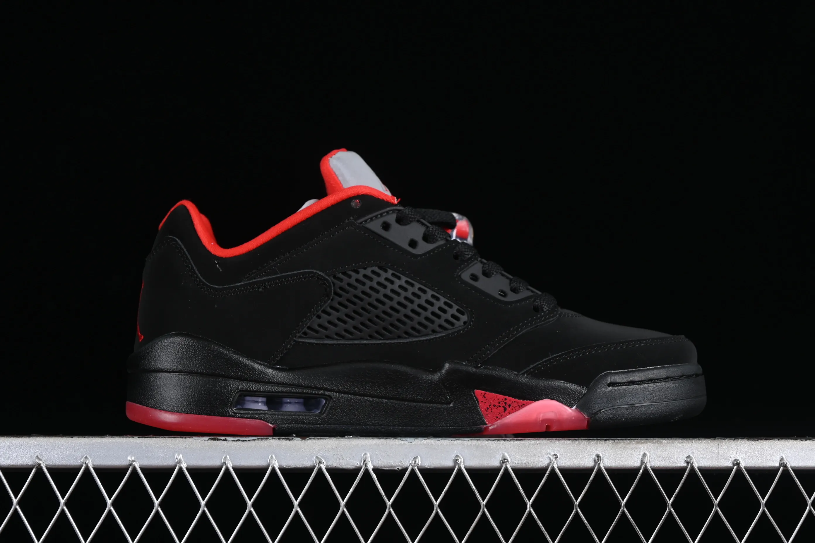All categories Air Jordan Jordan series basketball shoes Air Jordan 5 Z version Air Jordan 5 Low "Alternate 90" AJ5 Joe 5 black and red low-top basketball shoes 819171-001